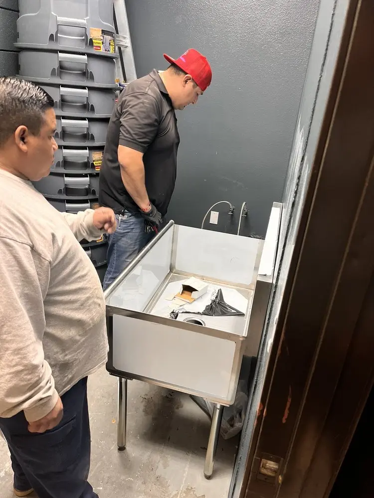 Commercial plumbing and sink installation in Westchase